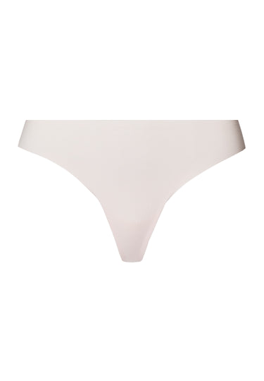 Invisible Cotton Cotton Blend Thong | Powder 71242-1381